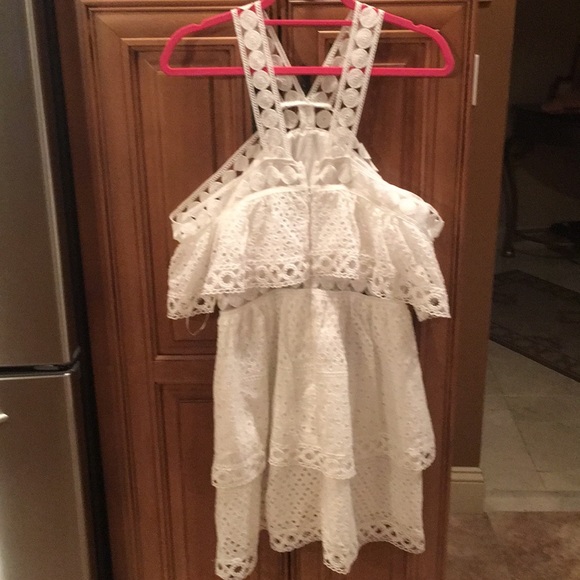 Aqua white dress - Picture 2 of 5